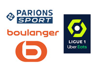Ligue 1 Uber Eats Badge&Parions Sport&Boulanger Sponsor